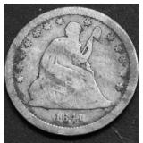 1841 O SEATED QUARTER VG