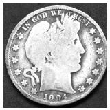 1904 S BARBER HALF DOLLAR G
