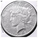1923 S PEACE DOLLAR XF