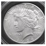 1924 S PEACE DOLLAR XF
