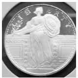1/4 OZ .999 SILVER ROUND