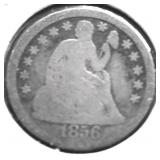 1856 SEATED DIME   G