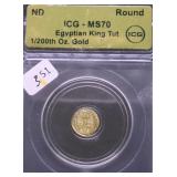 ICG MS70 1/200 OZ .999 GOLD