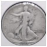 1943 S WALKING HALF DOLLAR VG