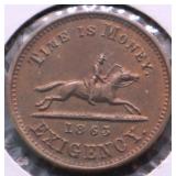 1863 CHOICE BU CIVIL WAR TOKEN