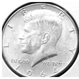 1964 CHOICE BU KENNEDY HALF DOLLAR