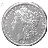 1885 O MORGAN DOLLAR XF DETAILS