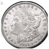 1921 D MORGAN DOLLAR XF