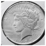 1923 CHOICE BU PEACE DOLLAR