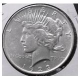 1923 CHOICE BU PEACE DOLLAR