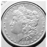 1898 MORGAN DOLLAR AU