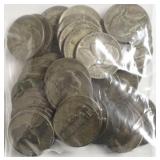 40 SILVER WAR TIME NICKELS