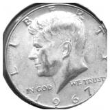 1967 KENNEDY HALF DOLLAR AU
