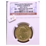 2011 D NGC GEM BU PRESIDENT DOLLAR