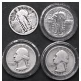 4 SILVER QUARTERS