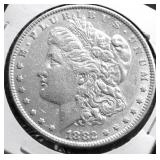 1882 MORGAN DOLLAR XF