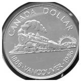 1986 GEM BU CANADA SILVER DOLLAR