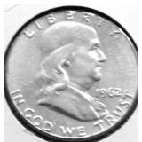 1962 GEM FBL FRANKLIN  HALF DOLLAR