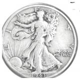 1943 D WALKING LIBERTY HALF DOLLAR