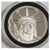 1 OZ  .999 SILVER STATUE OF LIBERTY ROUND
