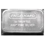 10 OZ .999 SILVER ENDGELHARD BAR