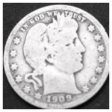1909 BARBER QUARTER G
