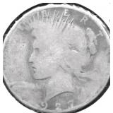 1927 PEACE DOLLAR AG