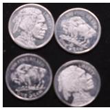 4 GRAMS .999 SILVER ROUNDS