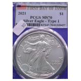 2021 PCGS MS70 SILVER EAGLE