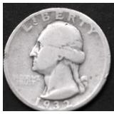 1932 D WASHINGTON QUARTER F