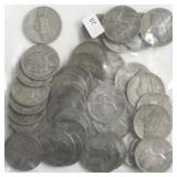 40 SILVER WAR NICKELS