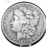 1883 O MORGAN DOLLAR VF