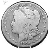 1902 O MORGAN DOLLAR VG
