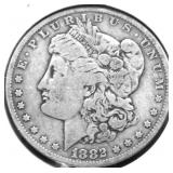 1882 S MORGAN DOLLAR VF