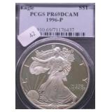 1996 PCGSPF69DC SILVER EAGLE