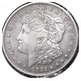 1921 MORGAN DOLLAR XF