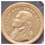 1903 JEFFERSON GOLD DOLLAR AU