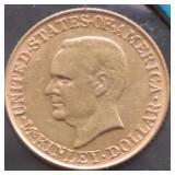 1916 MCKINLEY GOLD DOLLAR AU