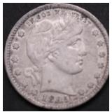 1895 BARBER QUARTER XF