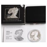 2024 PROOF SILVER EAGLE W BOX PAPESR