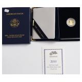 1/10 OZ .9999 GOLD EAGLE PROOF W BOX PAPERS