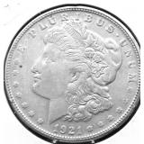 1921 S MORGAN DOLLAR AU