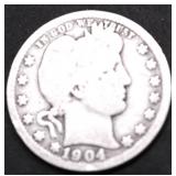 1904 BARBER QUARTER G