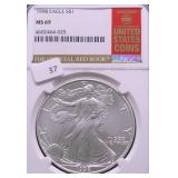 1998 NGC MS69 SILVER EAGLE