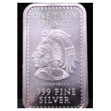1  OZ .999 SILVER BAR