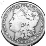 1880 MORGAN DOLLAR VF