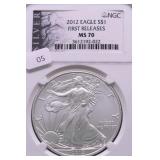 2012 NGC MS70 SILVER EAGLE