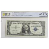 1957 PCGS MS65 PPQ SILVER CERTIFICATE
