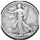 1934 WALKING HALF DOLLAR F