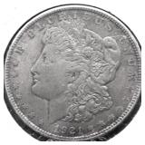 1921 MORGAN DOLLAR XF